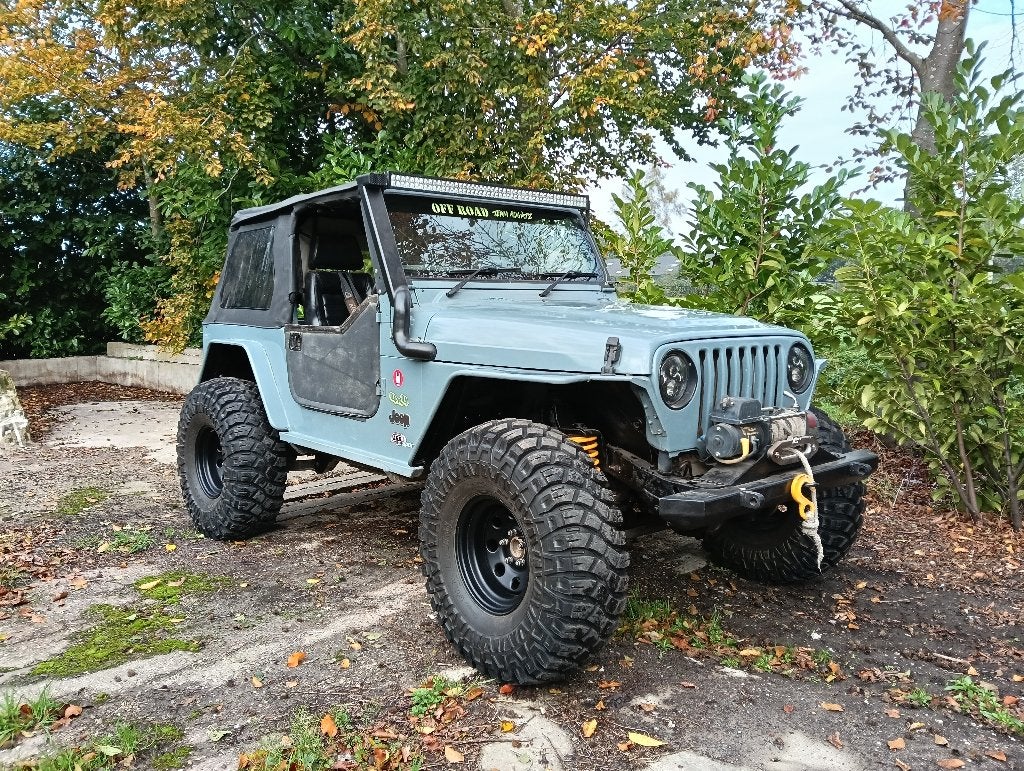 Jeep Wrangler RHD tj 4.0 offroad klaar arb rcv LCG build, Auto's, Zwart, 4000 cc, Leder, Bedrijf