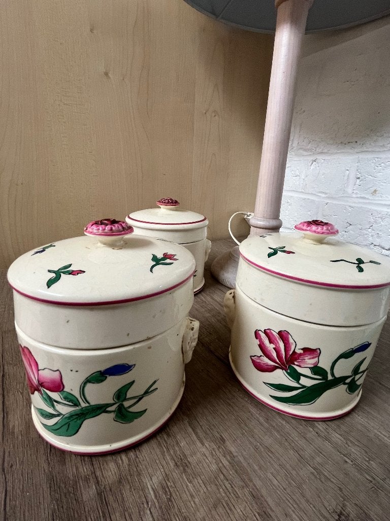 Lot de 3 pots en faïence Riquewihr, Antiquités & Art, Enlèvement