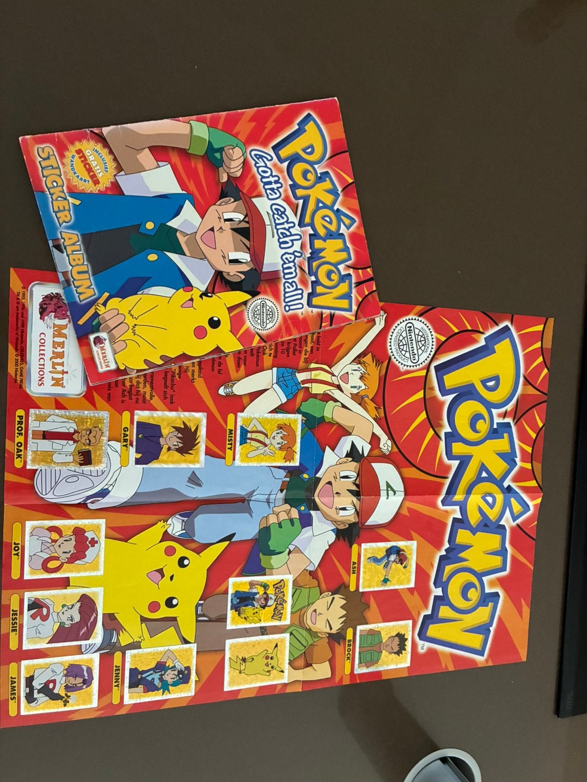 Pokemon Merlin sticker boek compleet inclusief poster, Enlèvement ou Envoi