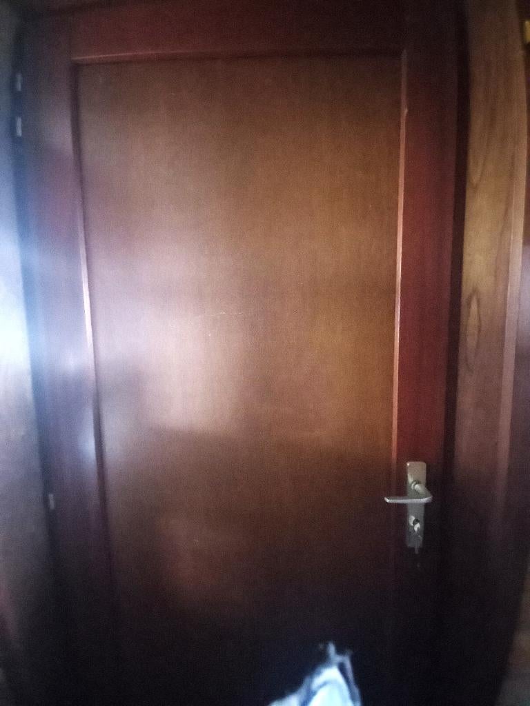 Voordeur, Houten deur merbau, huisdeur, Gebruikt, 215 cm of meer, Buitendeur, Hout