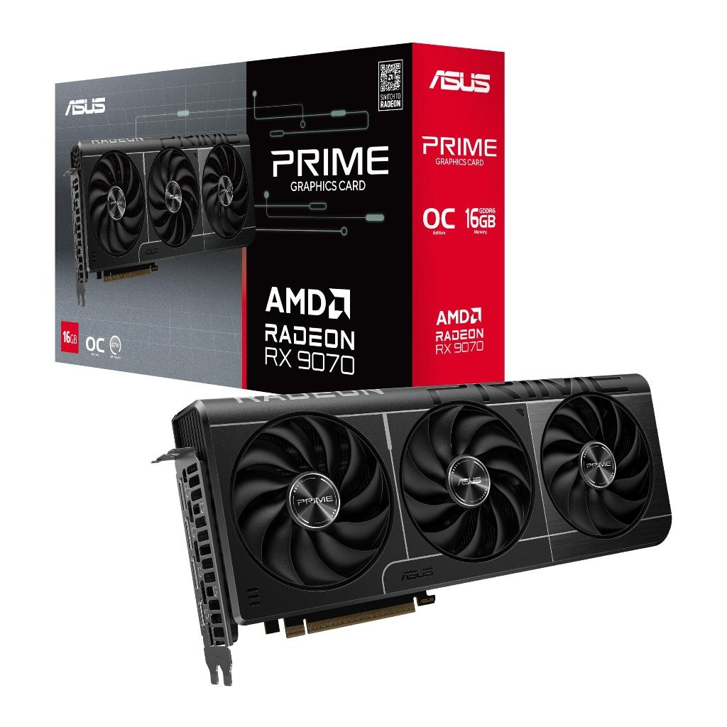 RX 9070 ASUS PRIME 16 GB, Ophalen of Verzenden, Zo goed als nieuw, AMD, HDMI