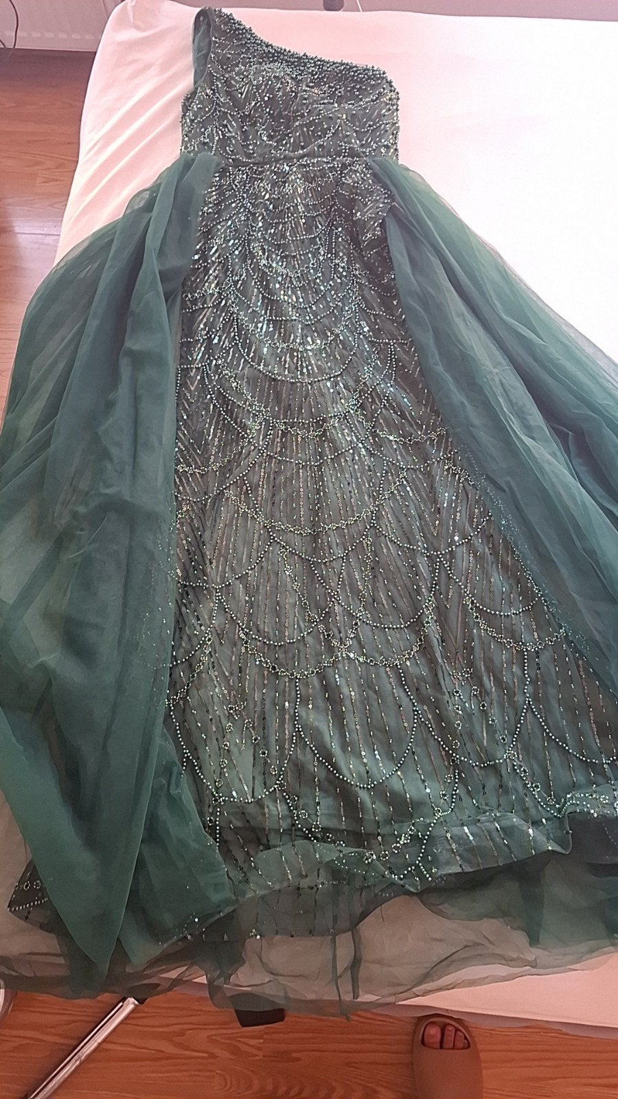 Robe de soirée, Vert