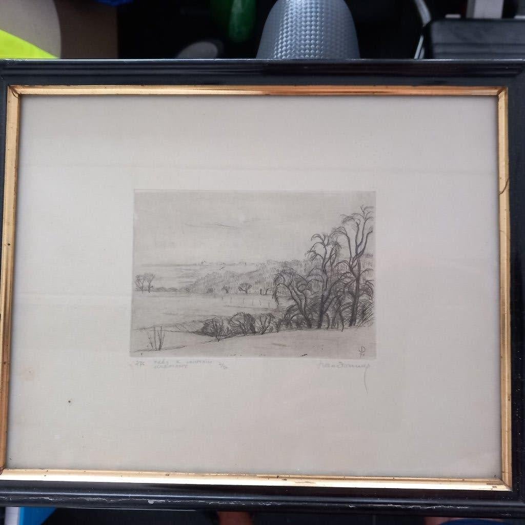Gravure Jean Donnay, Enlèvement, Gravure