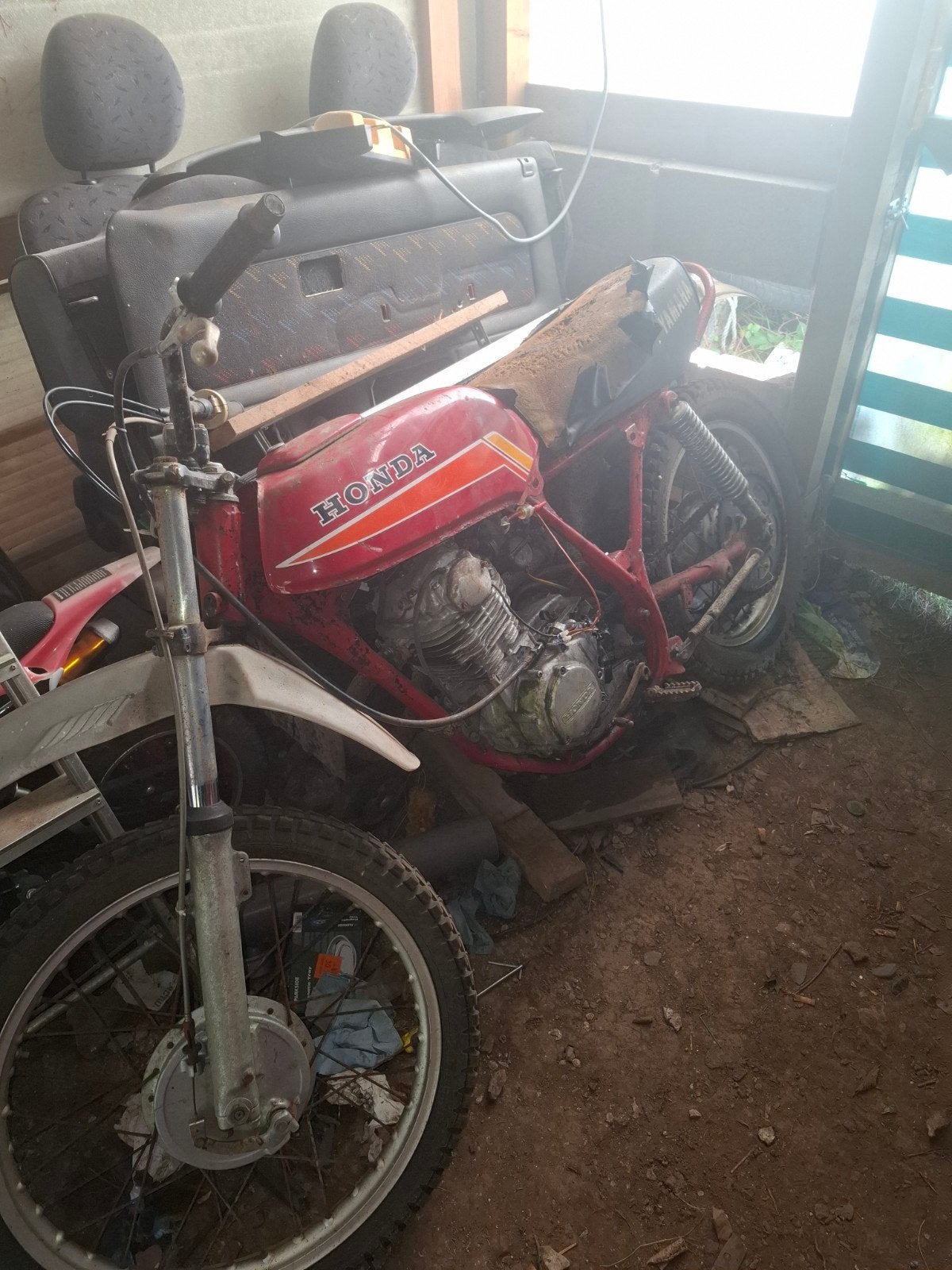 pour pièces ou a réparé vieille moto Honda 250, Enlèvement, Honda