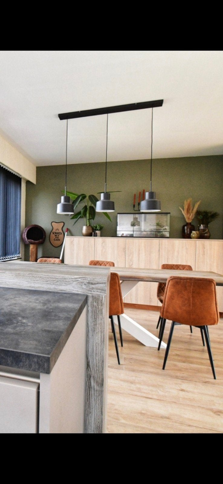Verlichting met 3 lichtpunten matzwart, Ophalen, E27 (groot), Zo goed als nieuw, Metaal