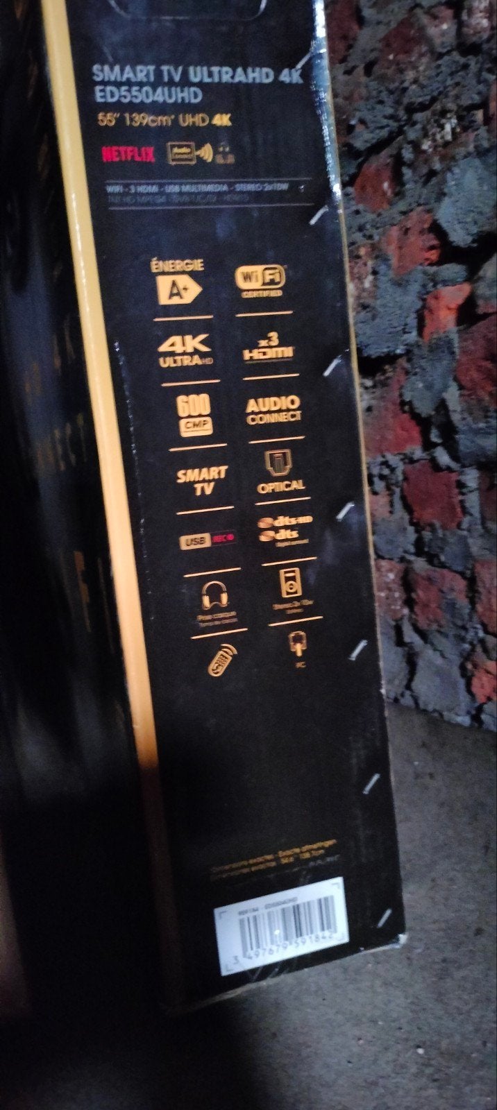 tv led 55 pouces 4K, TV, Hi-fi & Vidéo, Enlèvement, LED