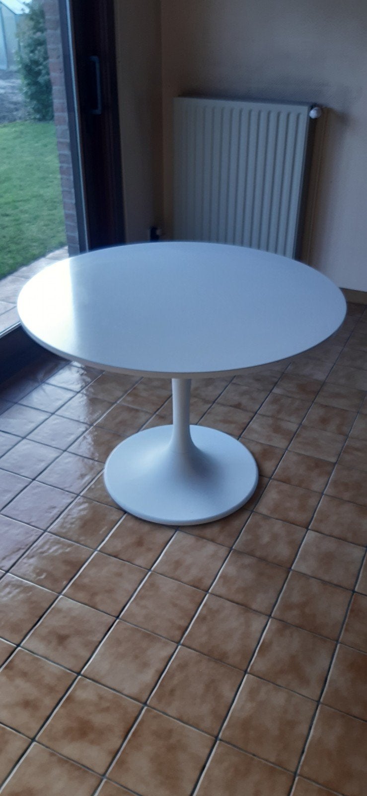Ikea docksta tafel, Quatre personnes, Design, Rond, 100 à 150 cm