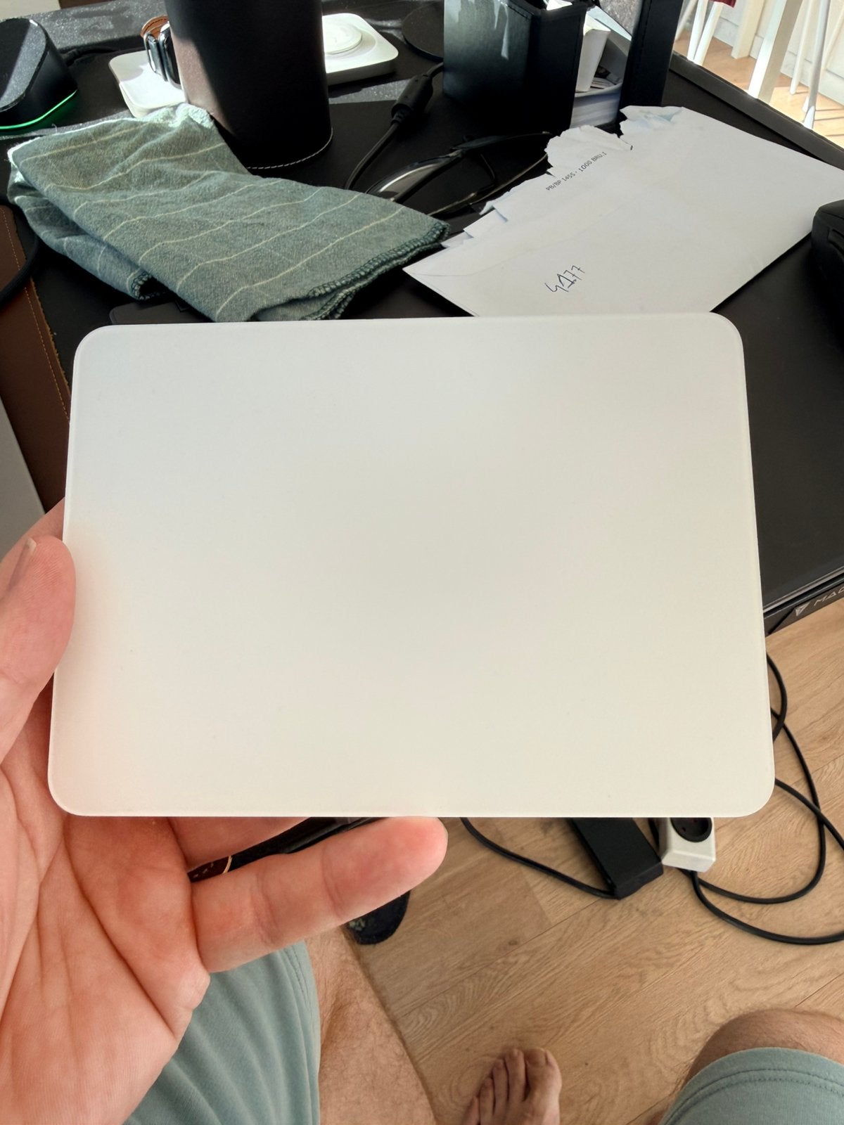 Apple magic trackpad wit lightning, Computers en Software, Ophalen, Zo goed als nieuw, Trackpad