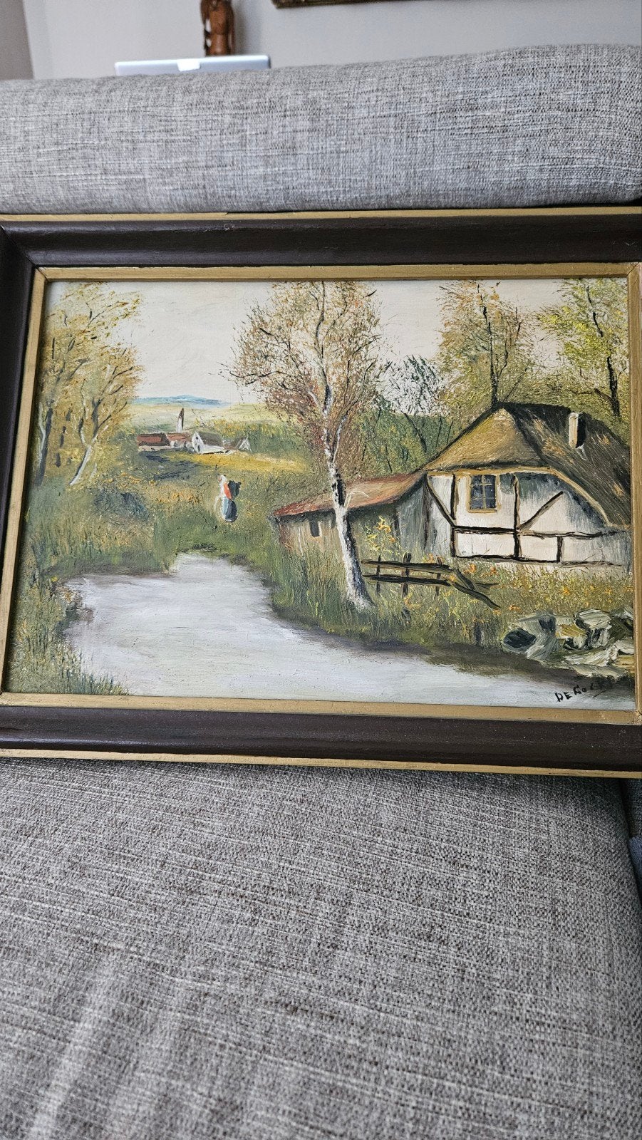 schilderijtje landschap, Ophalen, Landschap