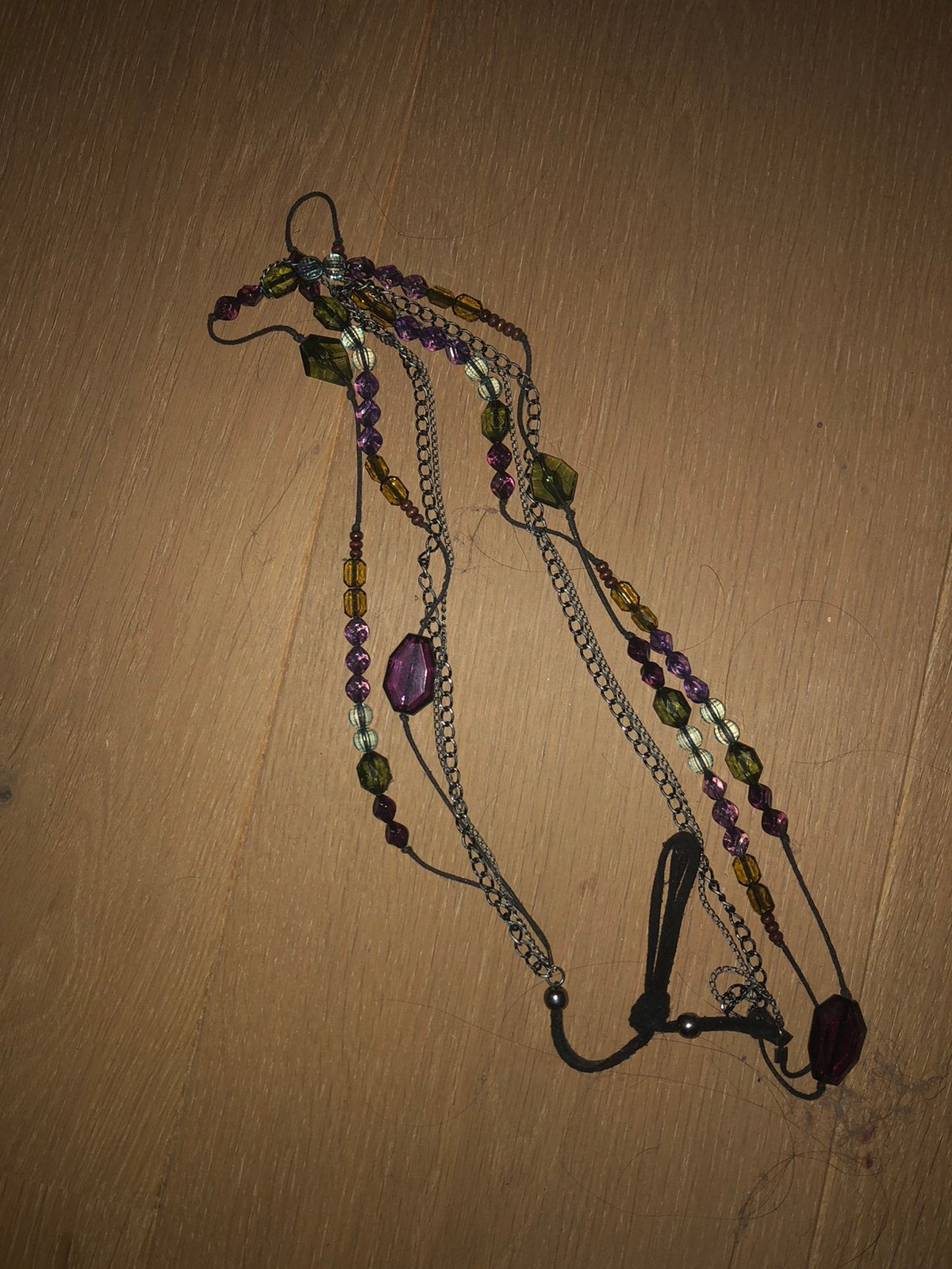 Ketting mooie kralen meerkleurige, Ophalen of Verzenden, Zo goed als nieuw