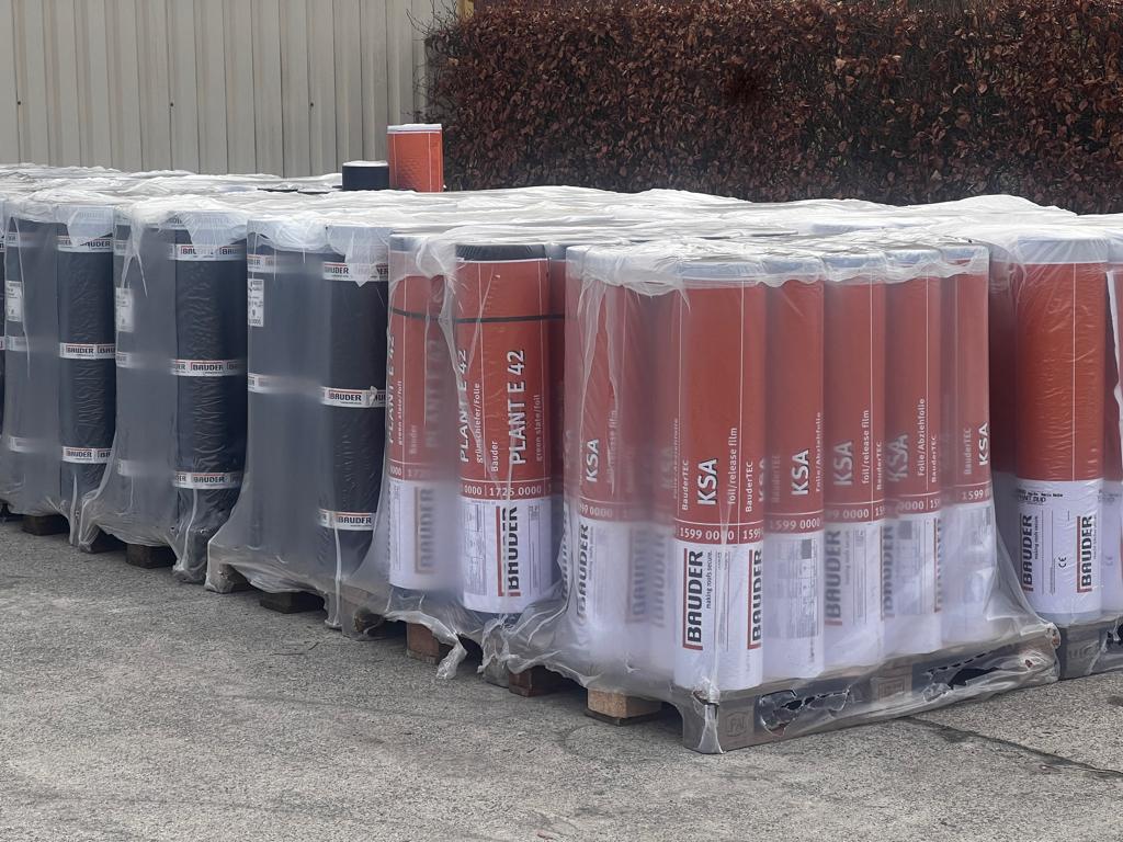 Bauder Onderlaag Roofing, Doe-het-zelf en Bouw, Ophalen, Kunststof, Zwart, Nieuw