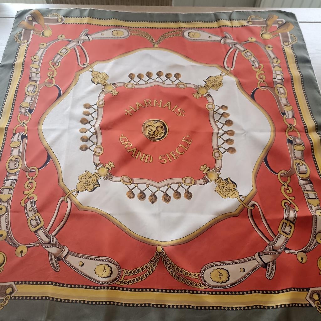 Sjaal uit zijde Harnais Grand Siecle , 85 cm, Enlèvement ou Envoi, Écharpe