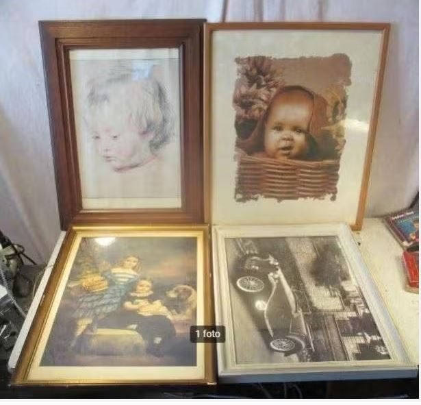 4 magnifiques cadres photo en bois - 48 x 38, Enlèvement ou Envoi, Comme neuf, Avec verre, Bois