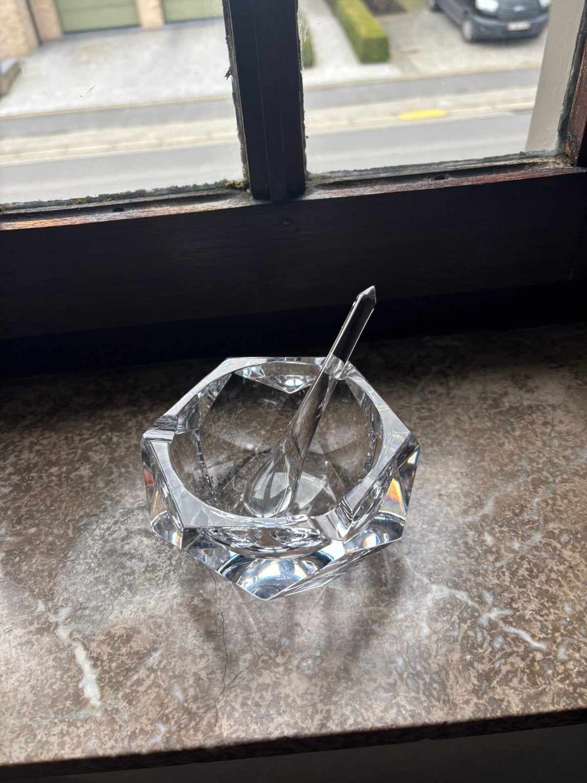 Asbak of Vijzel Val Saint Lambert Kristal, Antiek en Kunst, Ophalen of Verzenden