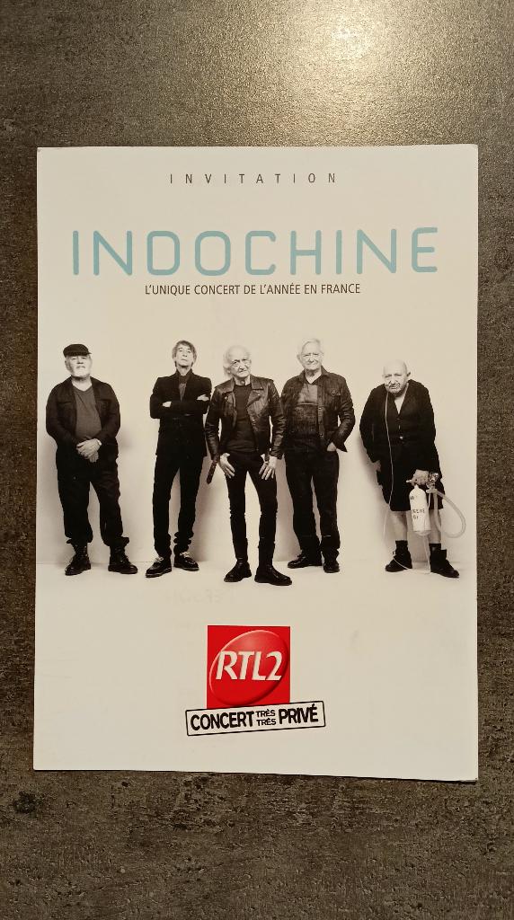 Indochine - Uitnodiging Le Trianon 9.12.2015 Black City, Tickets en Kaartjes, December