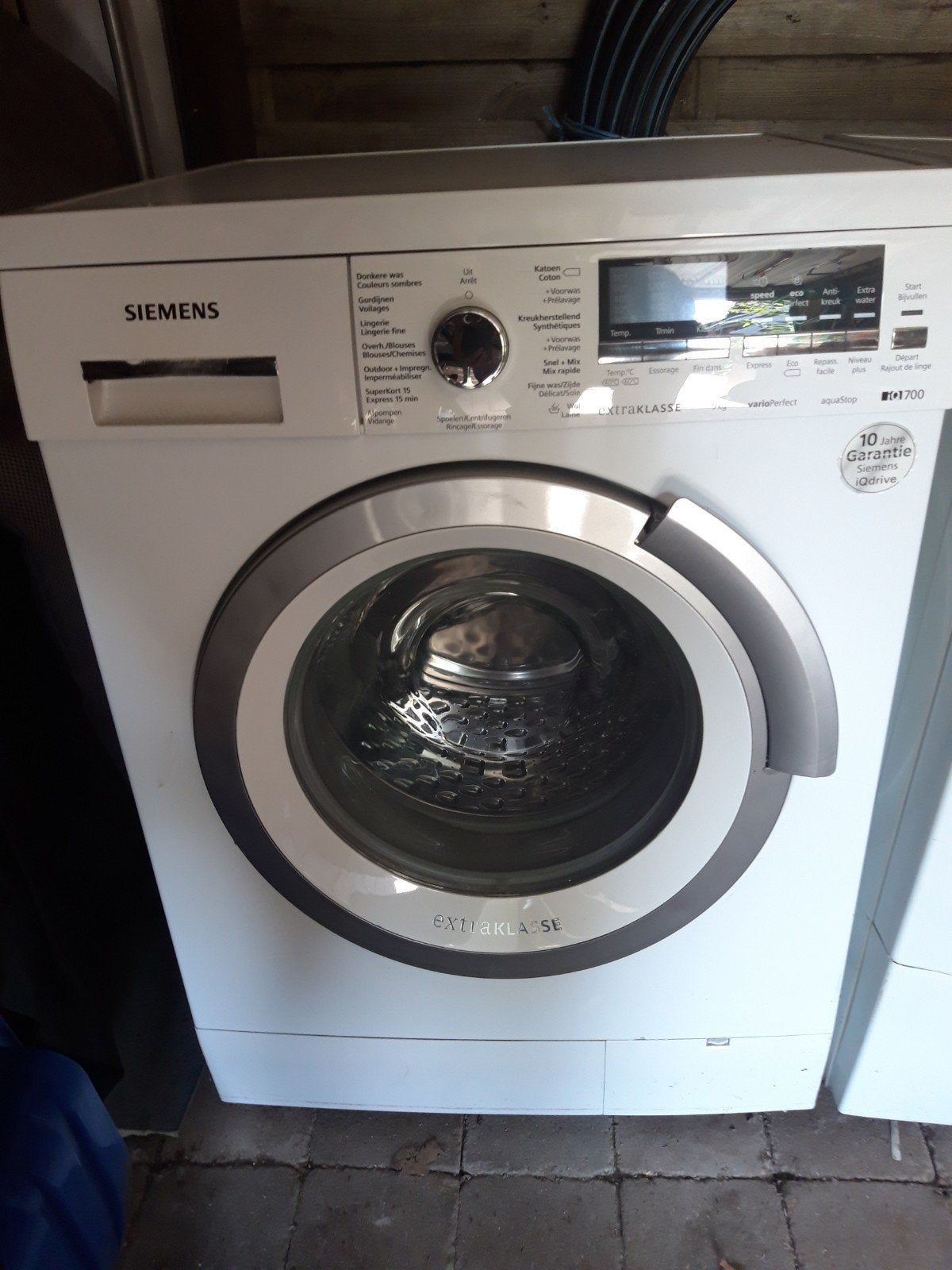 Siemens wasmachine, Ophalen