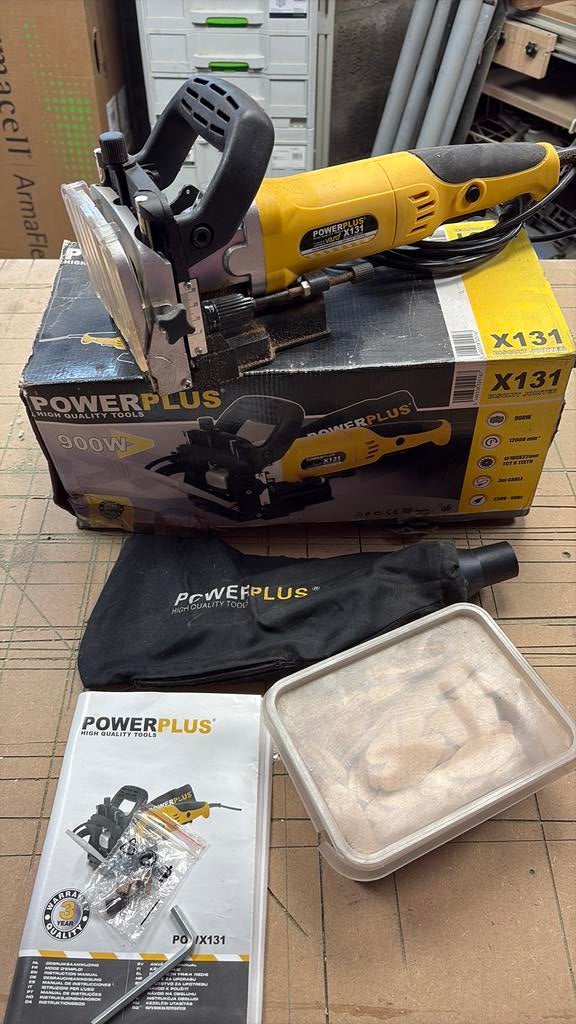 Powerplus lamello x131, Bricolage & Construction, Enlèvement ou Envoi, Comme neuf