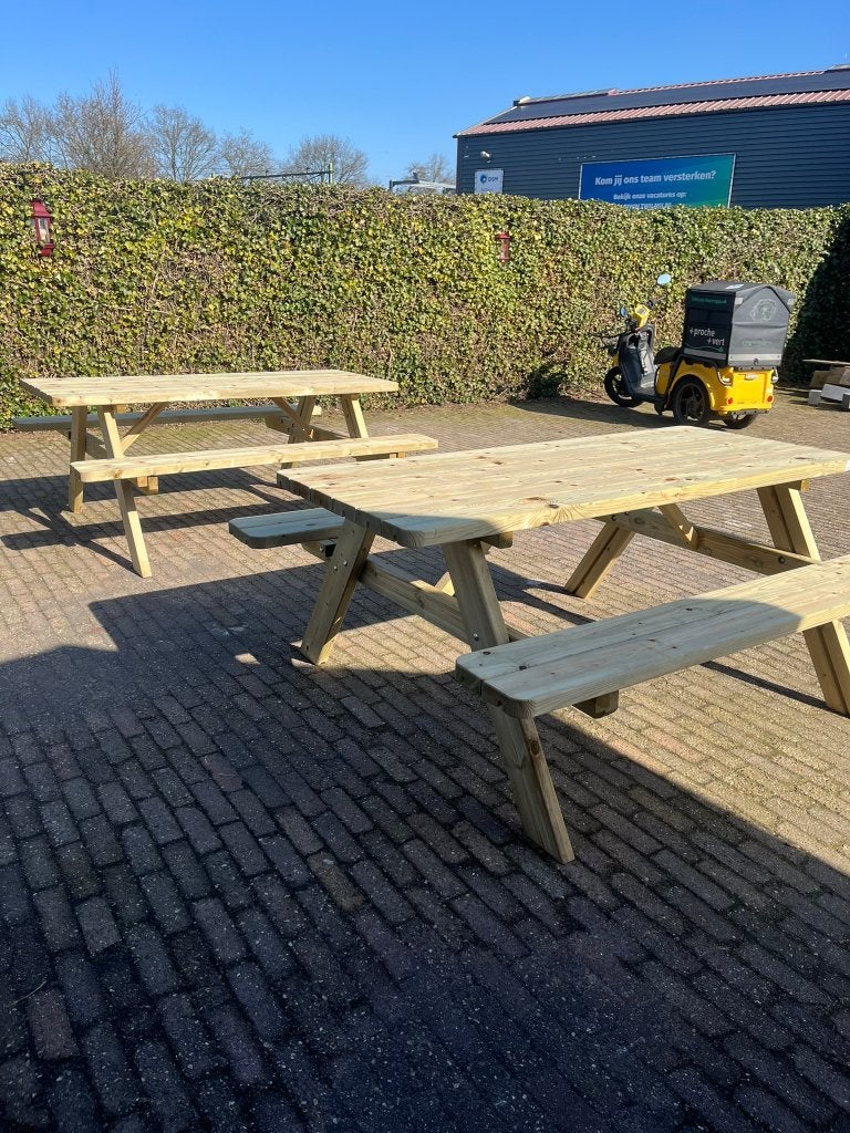 prachtige picknicktafels, Jardin & Terrasse, Tables de pique-nique, Neuf, Enlèvement ou Envoi, Rectangulaire, Bois