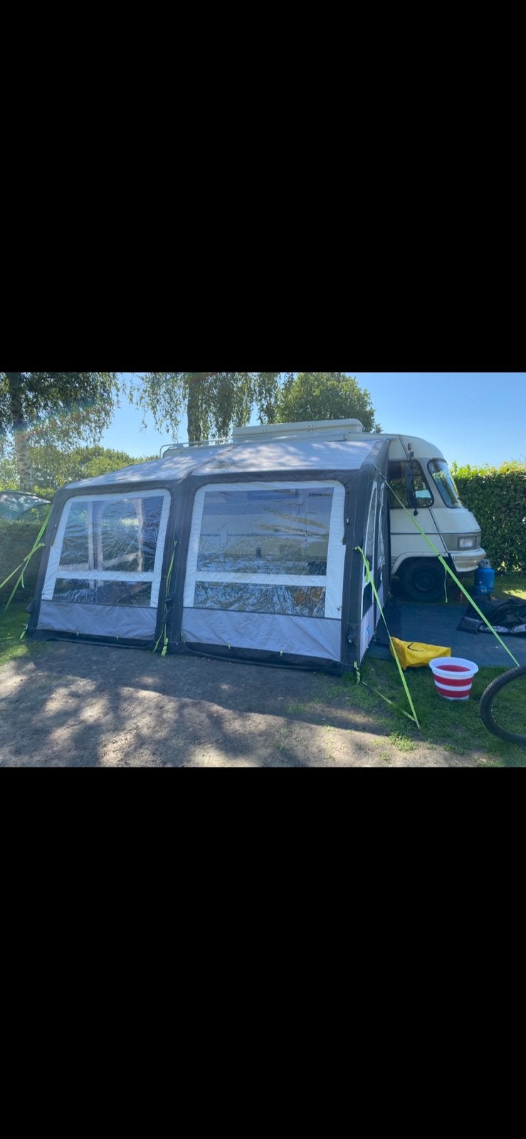 voortent kampa air opblaasbaar, Caravanes & Camping, Auvents, Enlèvement, Comme neuf