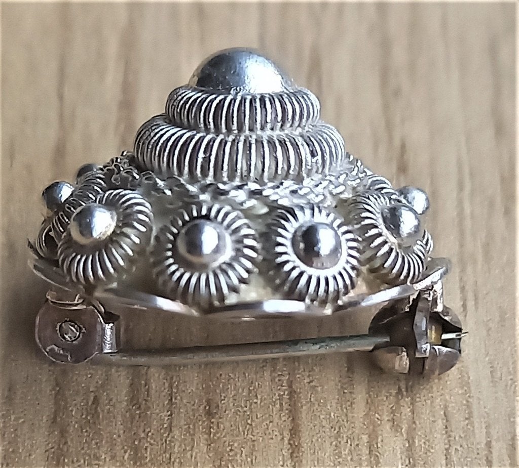 broche vintage hollandaise en argent, Bijoux, Sacs & Beauté, Enlèvement ou Envoi, Argent, Broche