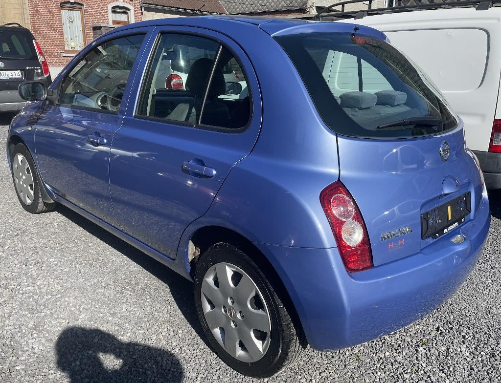 NISSAN MICRA 1.2 ESS 04/2003 BOITE AUTOM EURO 4 OK LEZ CT OK, Auto's, Nissan, Stof, Blauw, 5 zetels, Elektrische ramen