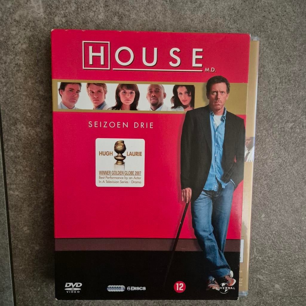 Dvd box House m.d. seizoen 3., Cd's en Dvd's, Vanaf 12 jaar, Ophalen of Verzenden, Zo goed als nieuw, Boxset