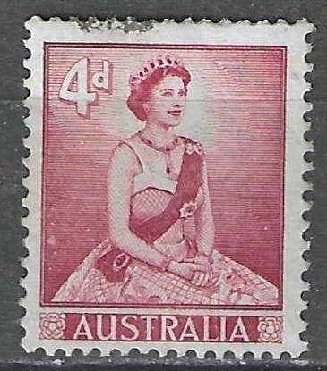 Australie 1959/1961 - Yvert 252 - Reine Elisabeth II (ST), Envoi, Affranchi