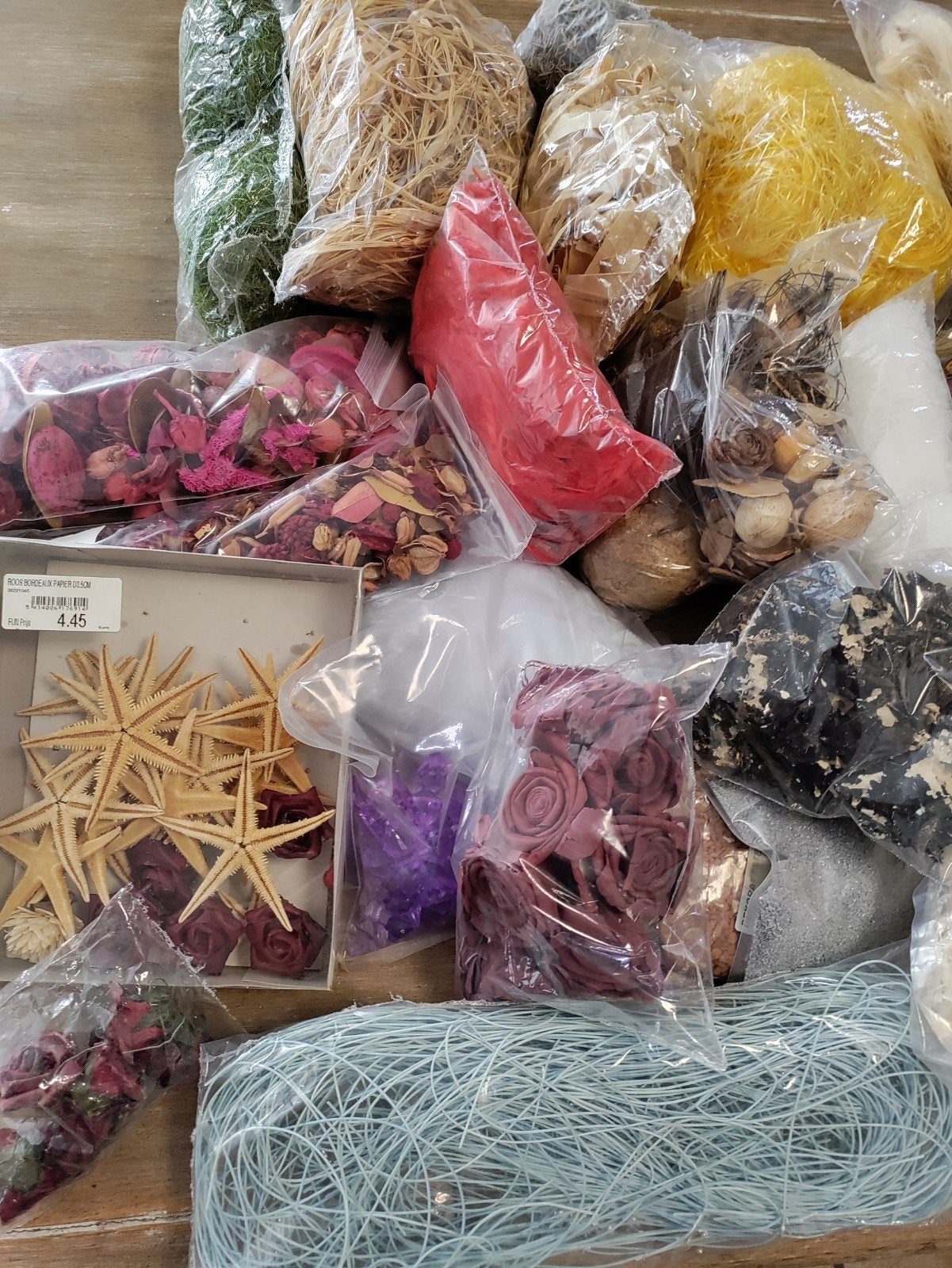 allerlei bloemschik materiaal/ knutselen materiaal, Ophalen