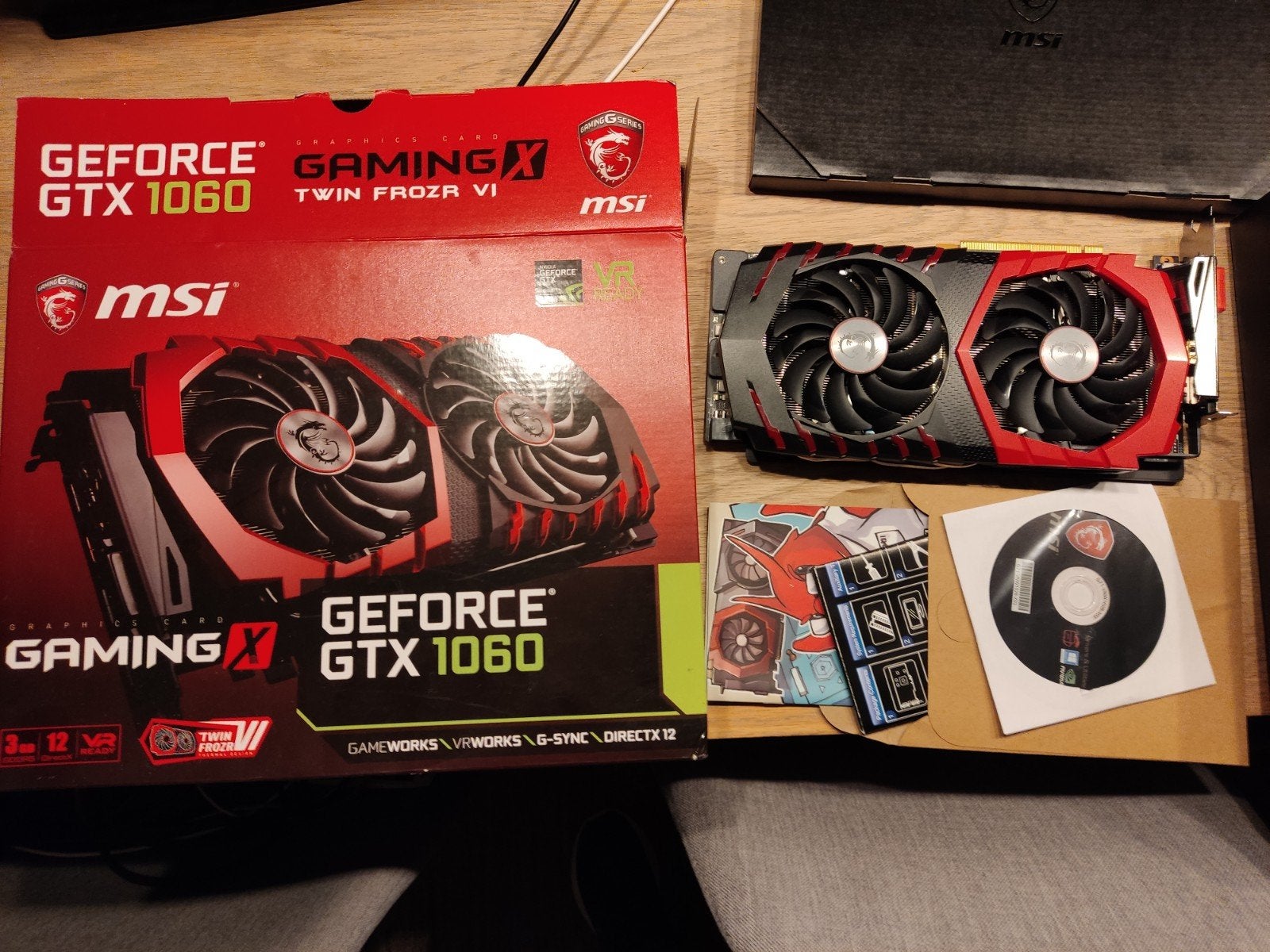 GeForce GTX 1060 GAMING X 3G - Inclusief originele doos!, Computers en Software, Ophalen of Verzenden