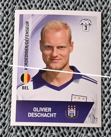 Panini Football 2014 RSC Anderlecht Olivier Deschacht, Collections, Envoi, Neuf, Affiche, Image ou Autocollant