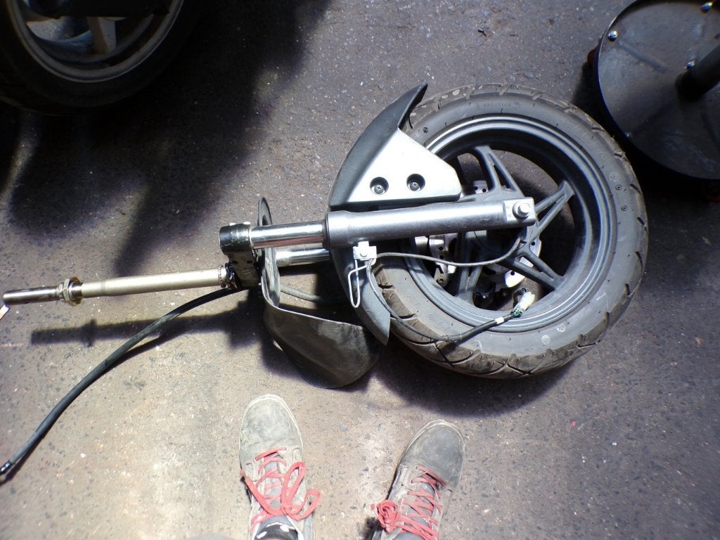 Fourche Kymco Malossi LP/15549, Fietsen en Brommers, Brommeronderdelen | Scooters, Ophalen, Gebruikt, Kymco