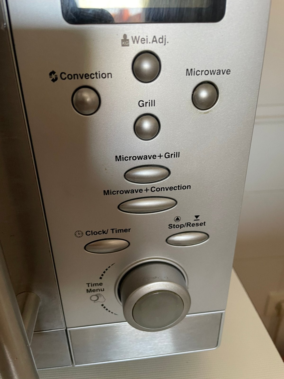 Mooi inox microgolfoventje/ gril/ oven( convectie), Ophalen, Zo goed als nieuw, Oven