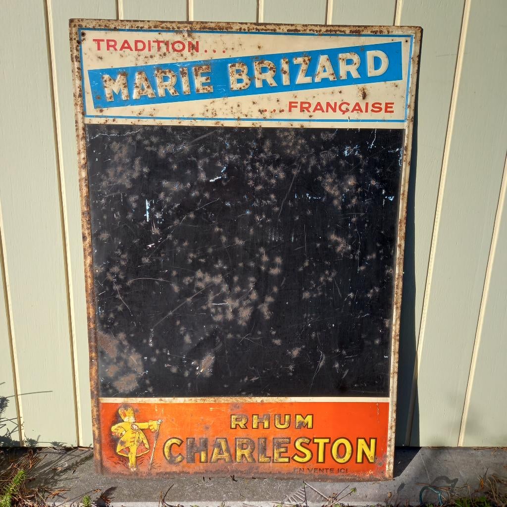 Verweerd reclamebord Marie Brizard Rhum, Ophalen, Gebruikt, Reclamebord