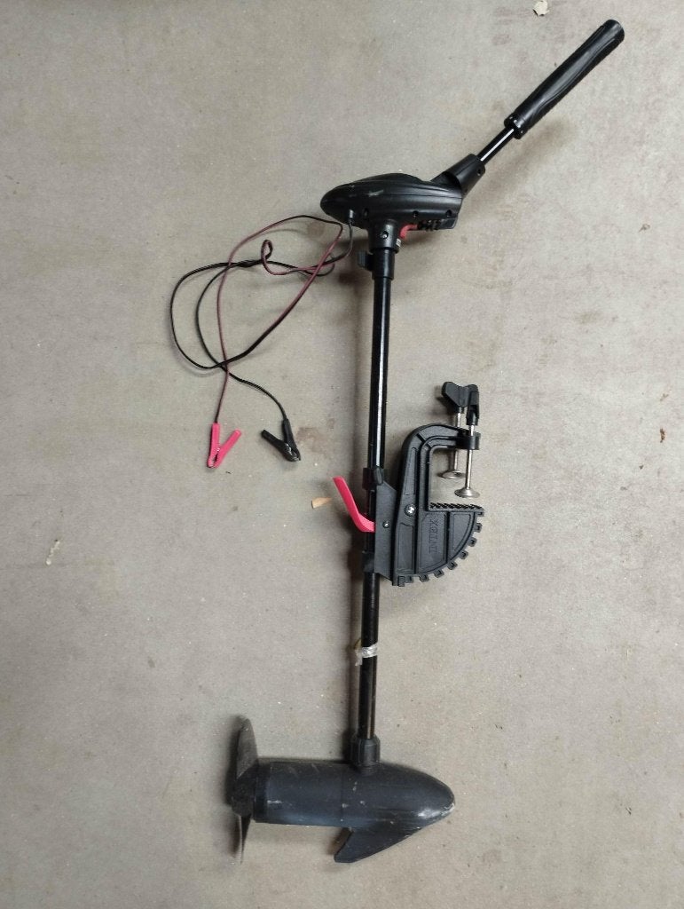 Buitenboordmotor - Elektrisch 12V, Watersport en Boten, Ophalen, Zo goed als nieuw, Elektrisch, Buitenboordmotor
