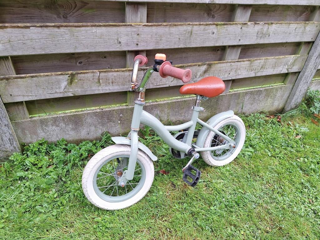 Decathlon fiets 12 inch - olijfgroen, Fietsen en Brommers, Ophalen, Zijwieltjes