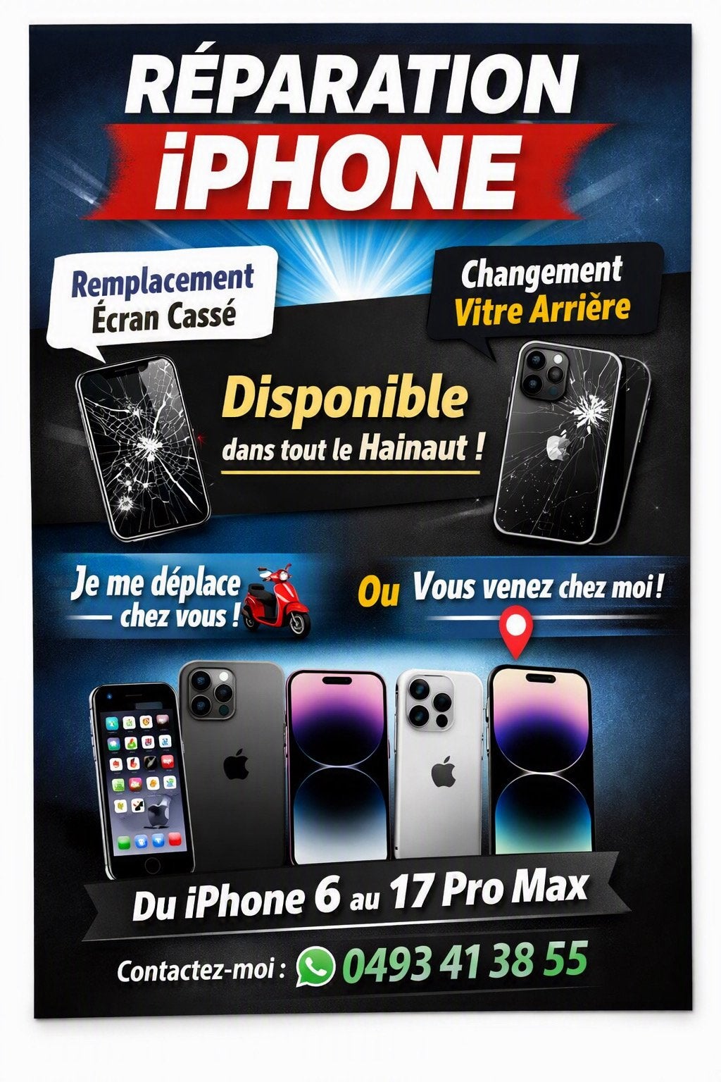Réparation Iphone, Télécoms, Téléphonie mobile | Apple iPhone, Enlèvement, Comme neuf