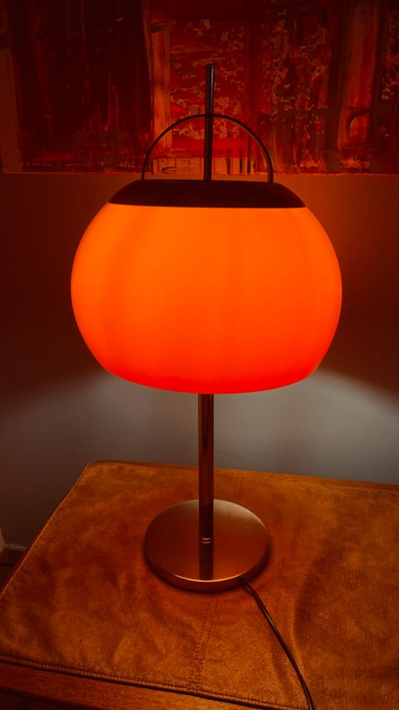 Vintage taffellamp jaren ‘60-70., Ophalen, Gebruikt, Overige materialen, 50 tot 75 cm