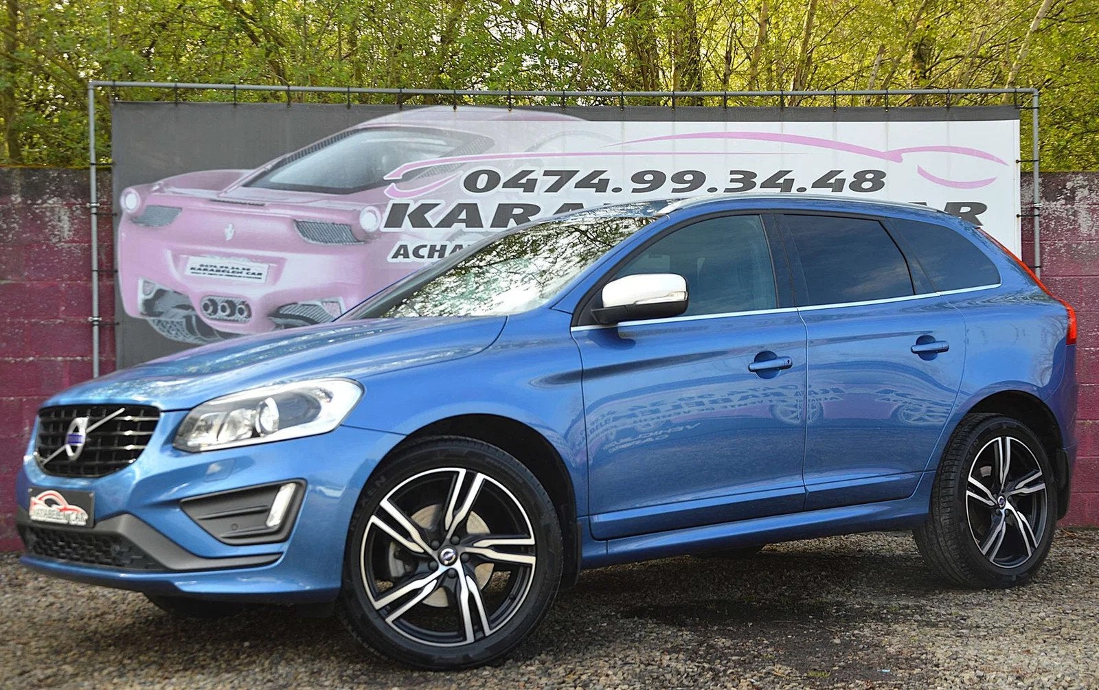 Volvo XC60 2.0D R-design BOITE AUT NAV CAM CRUIS CLIM 75.022, Entreprise, Noir, 5 portes, Automatique