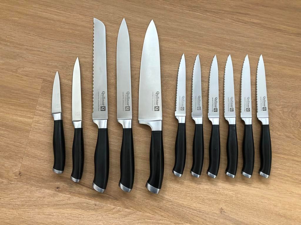 Qulinar professional messenset, Maison & Meubles, Cuisine | Couverts, Enlèvement ou Envoi, Utilisé, Inox ou Chrome, Ensemble de couverts