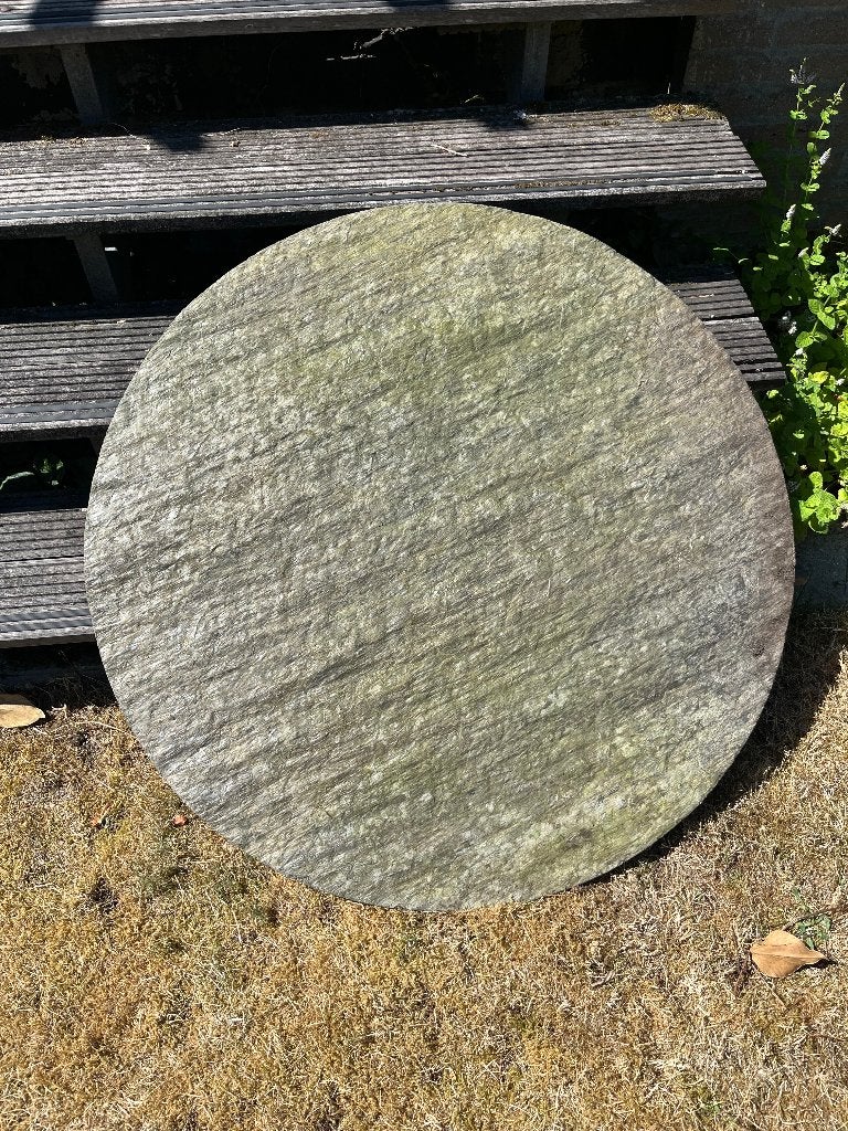 Rond Natuurstenen Tafelblad Ø 100 cm (Kwartsiet / Leisteen), Ophalen, Overige materialen, Rond, Natuursteen
