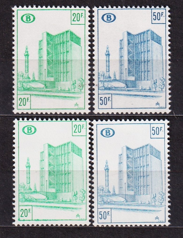 België Spoorwegzegels 1975 TR426-427 2 papiersoorten **, Postzegels en Munten, Ophalen of Verzenden, Postfris, Postfris
