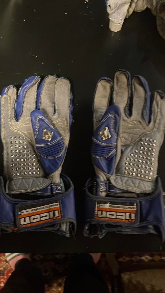 Icon Timax L blue gloves, Ophalen of Verzenden, Tweedehands, Heren, Handschoenen