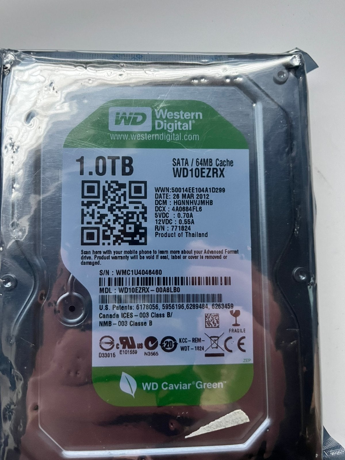 Western Digital 1 TB Harde schijf SATA III WD10EZEX, Computers en Software, Harde schijven, Ophalen, Zo goed als nieuw, SATA