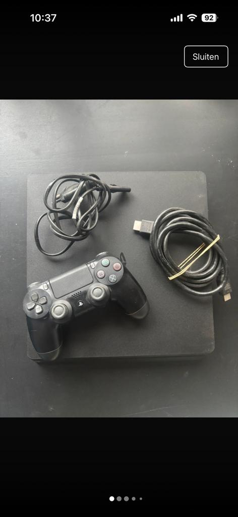 PlayStation 4 Slim – Complete Bundel | Zwart, Games en Spelcomputers, Spelcomputers | Sony PlayStation 4, Zo goed als nieuw, Slim