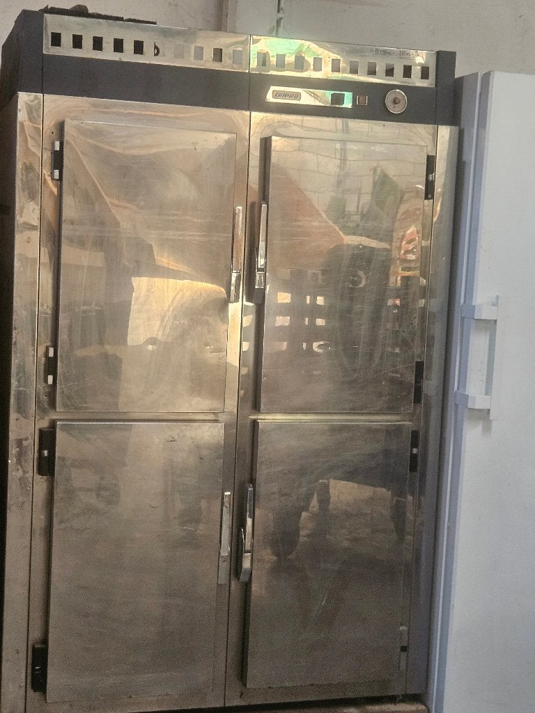 Inox koelkast, Elektronische apparatuur, Koelkasten en IJskasten, Ophalen, Gebruikt