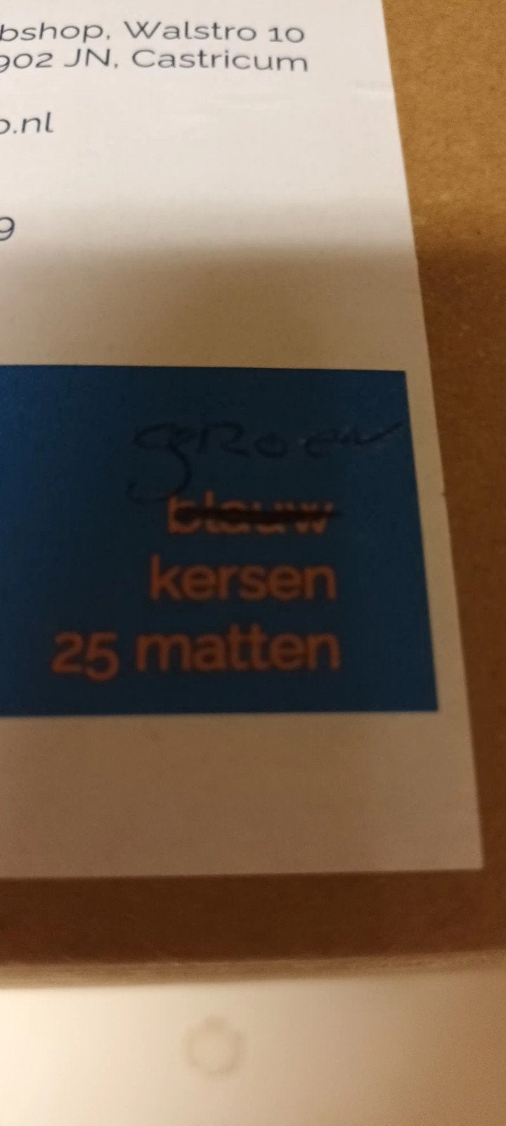 18 urinoirmatten e cubes, Ophalen