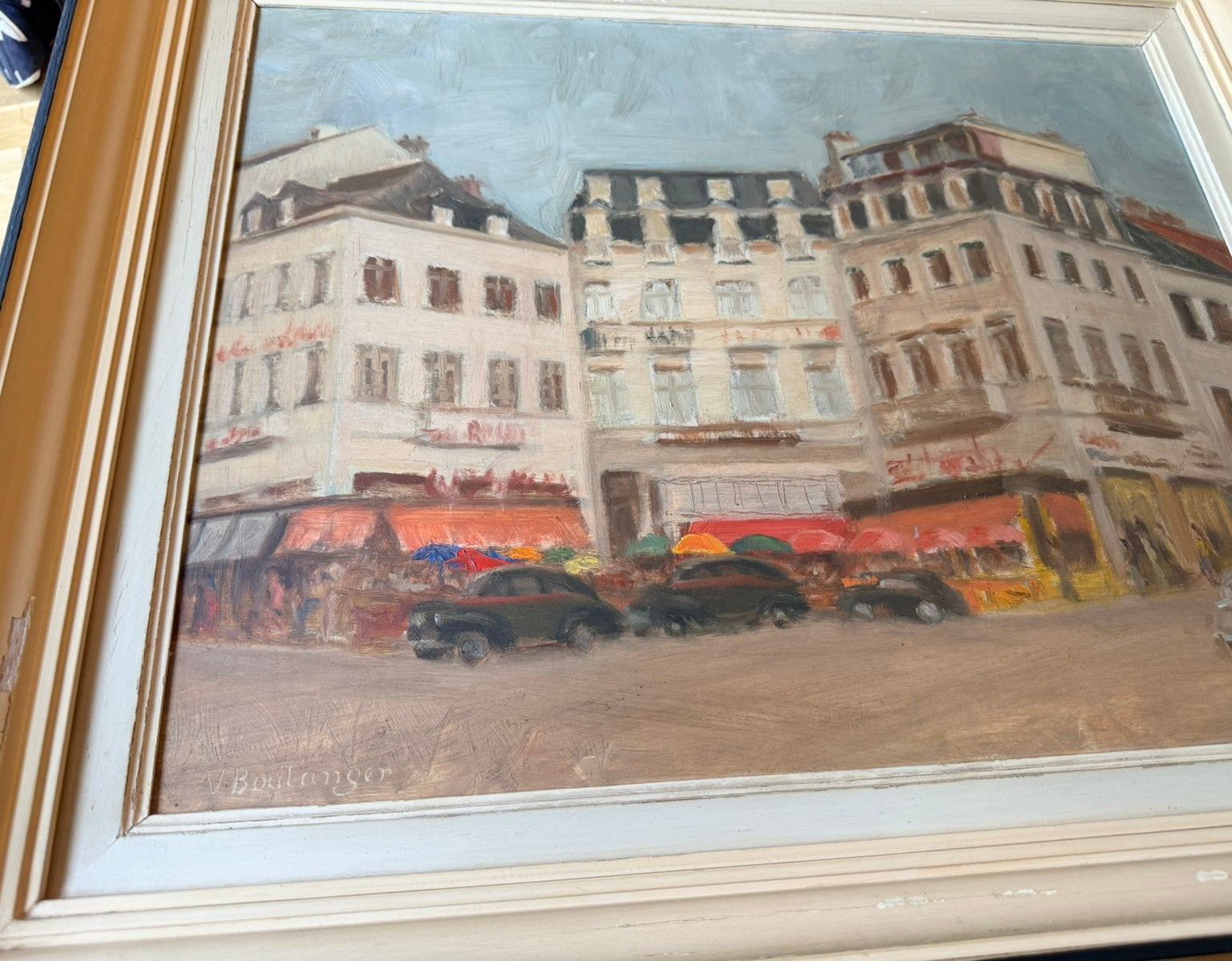Authentiek werk Boulanger, Antiek en Kunst, Ophalen, Stads- / dorpsgezicht