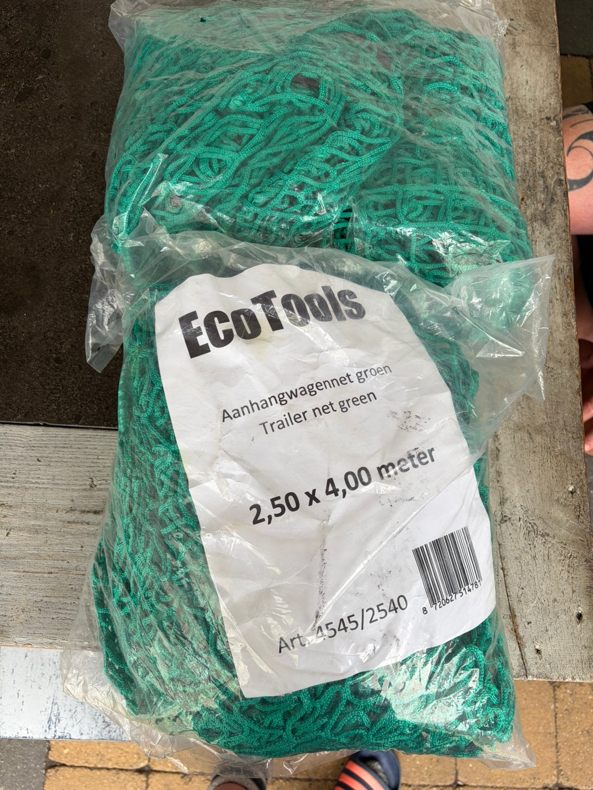 2x nieuwe Ecotools aanhangwagennetten 250x400 centimeter., Ophalen, Nieuw