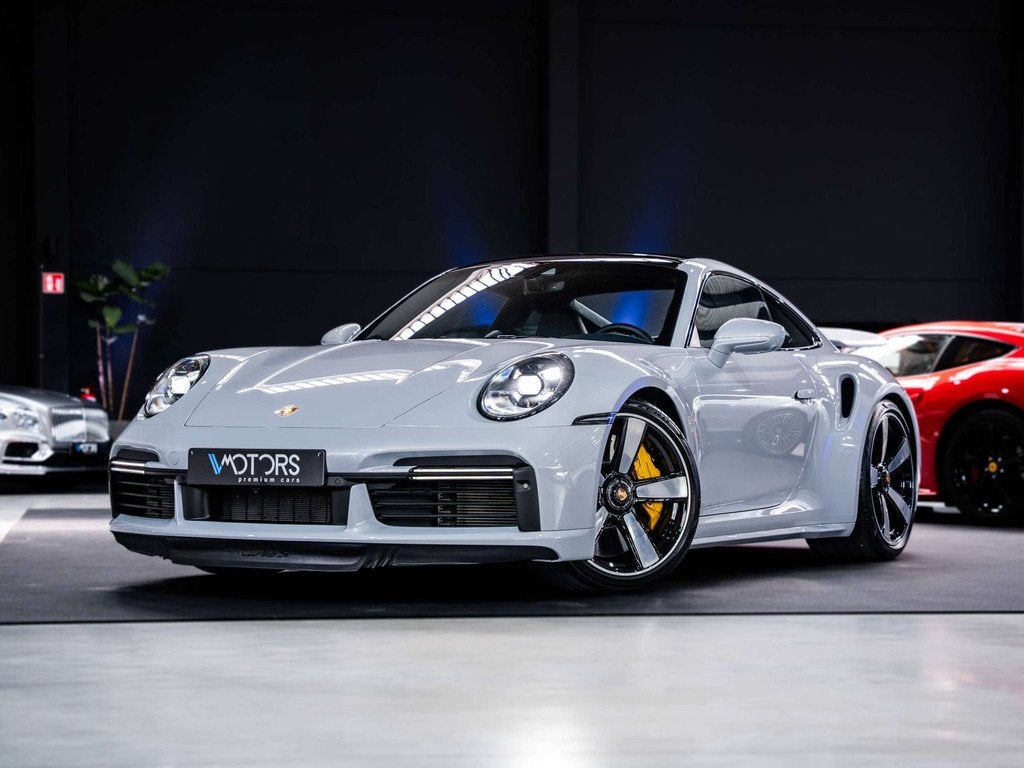 Porsche 992 911 Turbo S 3.8 Bi-Turbo PDK - PCCB - Burmester, Auto's, 4 zetels, Gebruikt, Euro 6, Wit