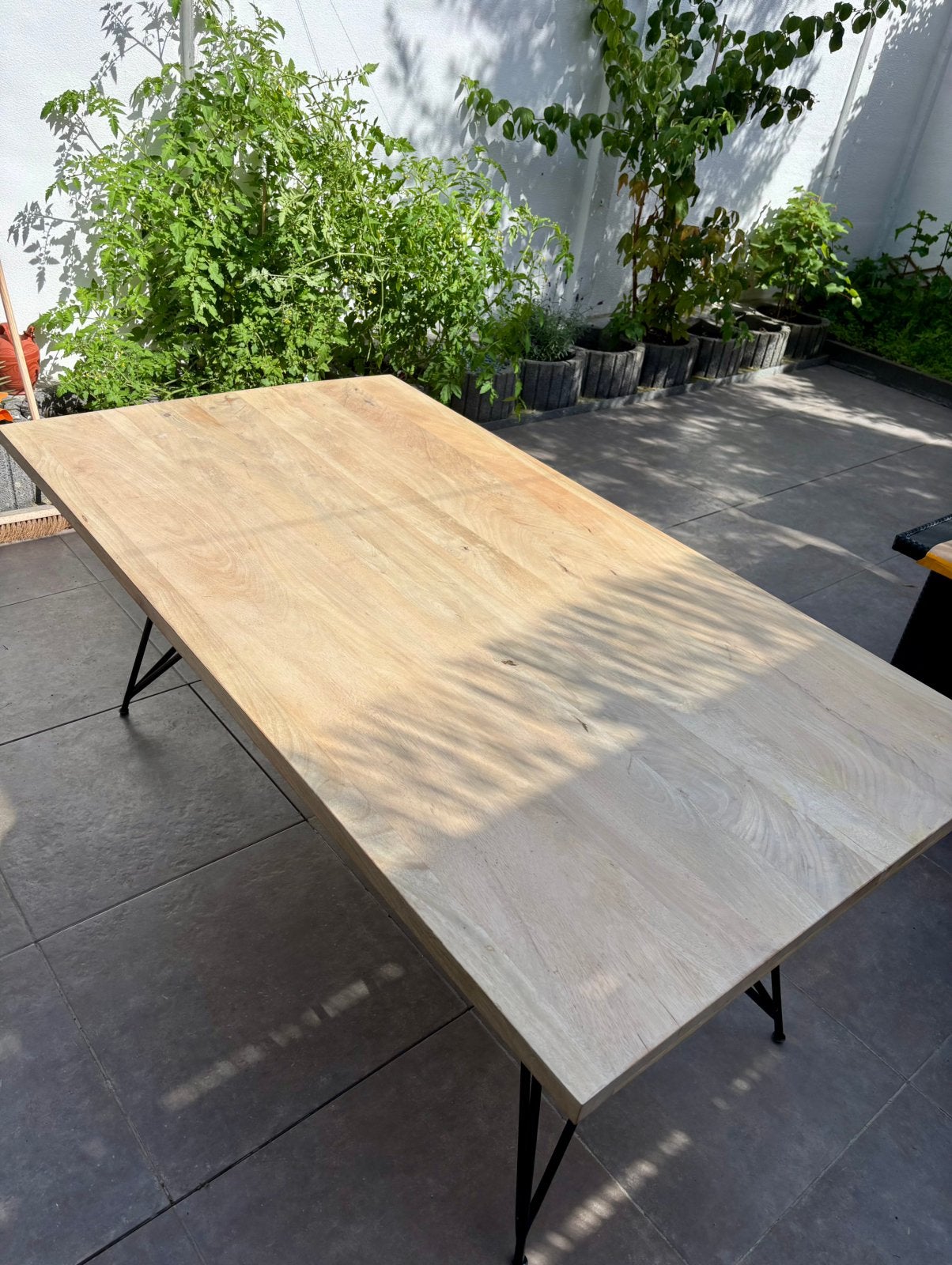 Table à manger en bois de manguier - Sklum 6 chaises, Maison & Meubles, 150 à 200 cm, Cinq personnes ou plus, Comme neuf, 100 à 150 cm